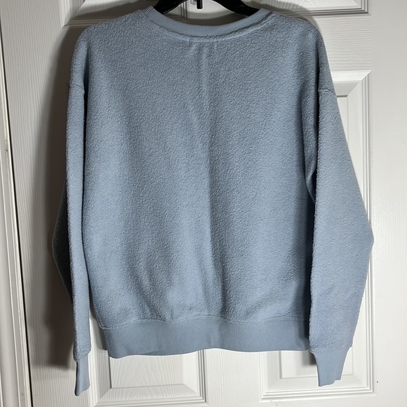 NWT: Ultra Flirt; Soft, Teddy Sweatshirt; Light Blue, Sz Sm - Picture 4 of 6